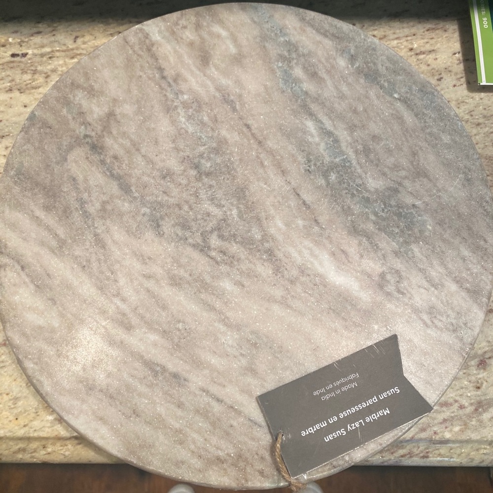 Marble lazy Susan